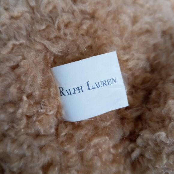 Vintage RALPH LAUREN Teddy Bear Curly Fur Jointed Rotating Brown Stuffed Plush - Picture 5 of 6